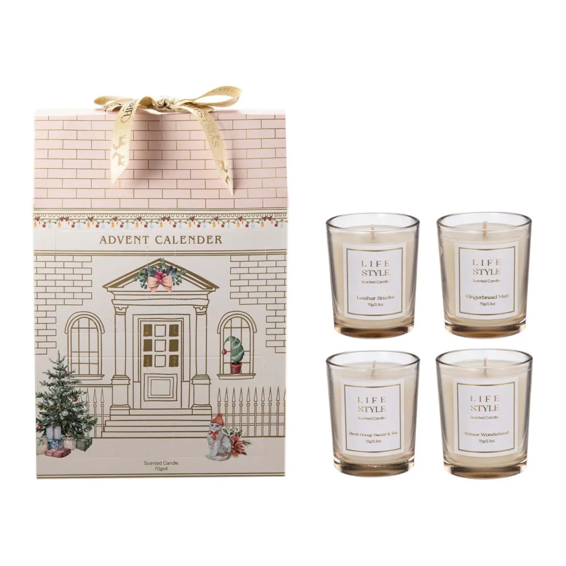 Kremmerhuset Adventkalender duftlys| Duftlys|Julelys Og Lysestaker