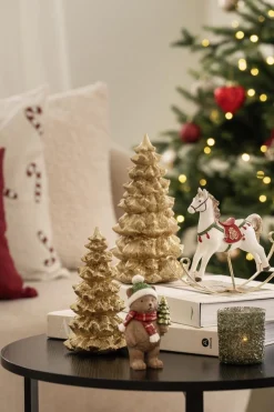 Kremmerhuset Bjørn med tre 7,5 cm brun| Julepynt