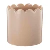 Kremmerhuset Blomsterpotte Scallop, beige| Blomsterpotter Og Pidestaller