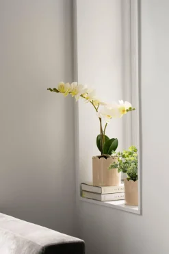 Kremmerhuset Blomsterpotte Scallop 13,5cm, beige| Blomsterpotter Og Pidestaller