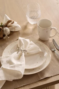 Kremmerhuset Dekkebrikke Gold 33x48cm| Duker, Spisebrikker, Brikker Og Løpere|Juletekstil