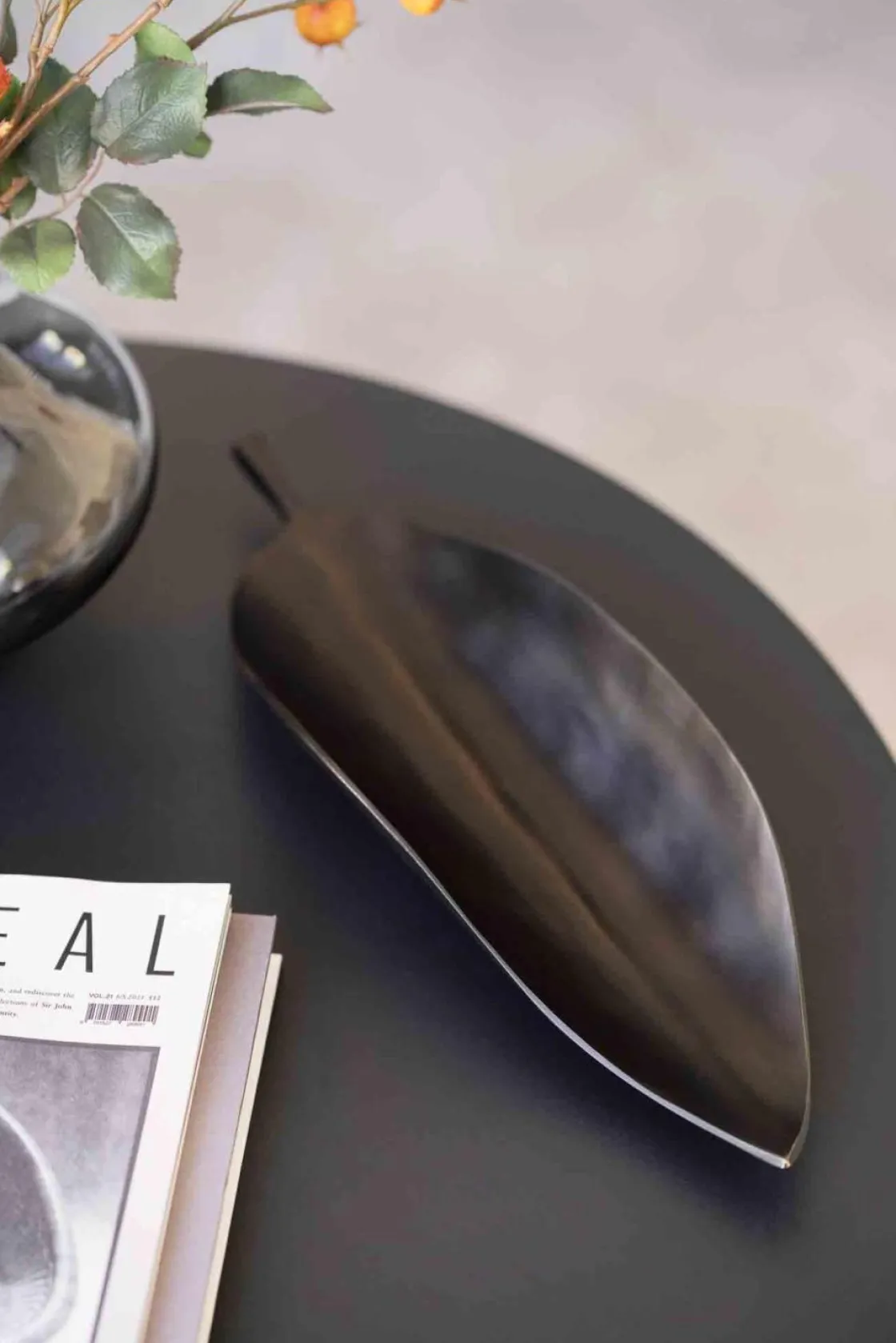 Kremmerhuset Dekorfat Blad 46cm| Lysfat