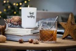 Kremmerhuset Duftlys Best Wishes hvit| Duftlys|Julelys Og Lysestaker