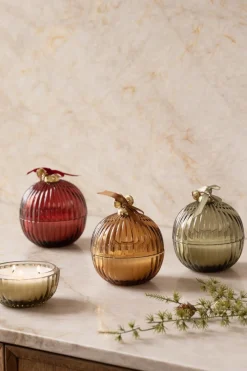 Kremmerhuset Duftlys julekule Cinnamon Swirl| Duftlys|Julelys Og Lysestaker