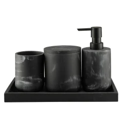 Kremmerhuset Fat Marmor sort| Baderomsartikler