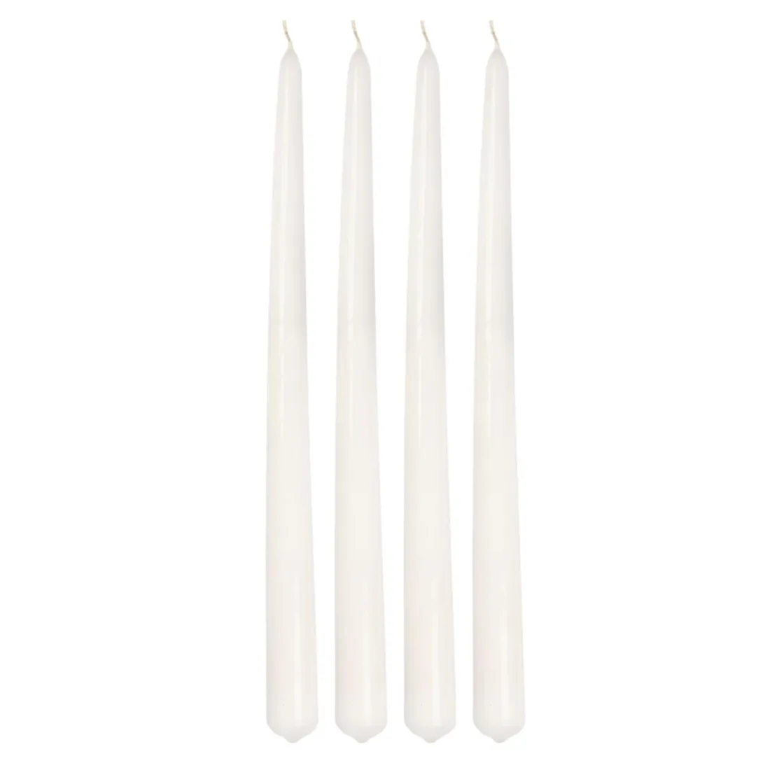 Kremmerhuset Festlys lakk 4pk hvit| Kronelys