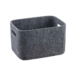 Kremmerhuset Filtkurv S/4 mørk grå| Oppbevaring Og Kurver