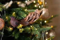 Kremmerhuset Fugl på klype Glam| Julepynt|Julekuler