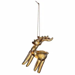 Kremmerhuset Glasshjort brun| Julepynt|Julekuler