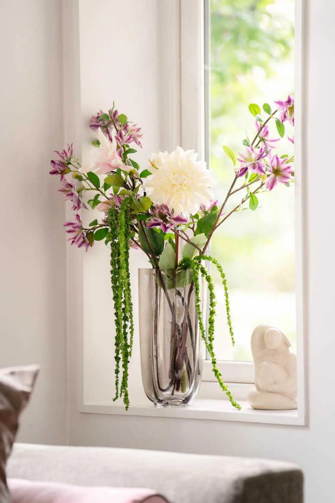 Kremmerhuset Gren Klematis H 105 cm| Kunstige Blomster