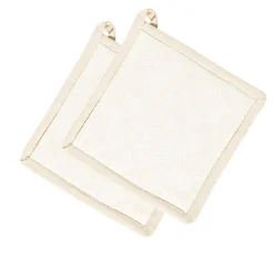 Kremmerhuset Gryteklut Herringbone 2 pk beige| Kjøkkentekstil