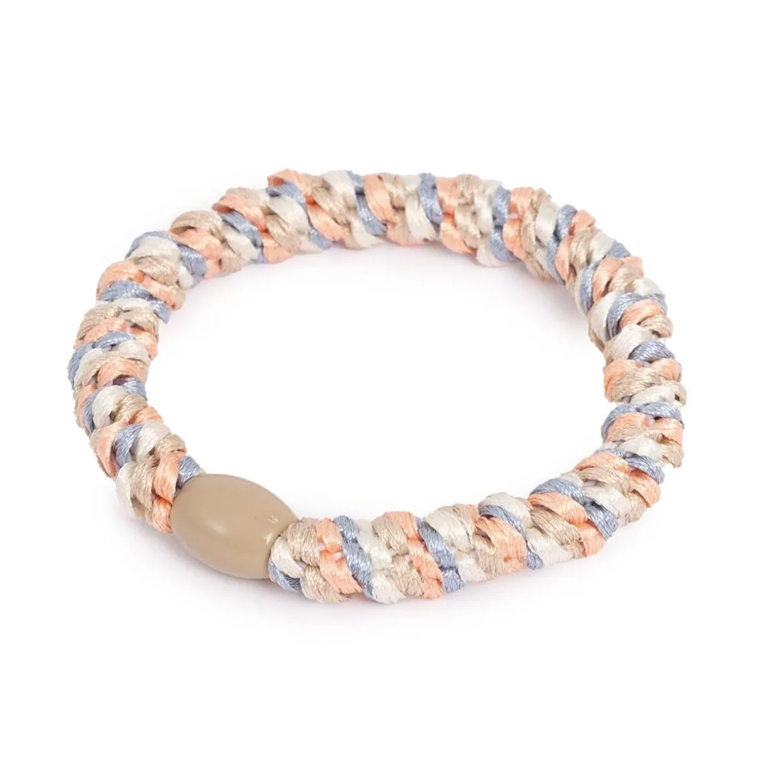 Kremmerhuset Hårstrikk Tuttifrutti Coral/blå/grå/beige| Hårstrikk