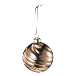 Kremmerhuset Julekule Swirl gull| Julekuler