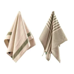 Kremmerhuset Kjøkkenhåndkle Georg 50x70 sett oliven| Annen Tekstil|Kjøkkentekstil