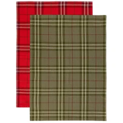 Kremmerhuset Kjøkkenhåndkle 2pk Rute| Kjøkkentekstil|Juletekstil