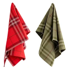 Kremmerhuset Kjøkkenhåndkle 2pk Rute| Kjøkkentekstil|Juletekstil