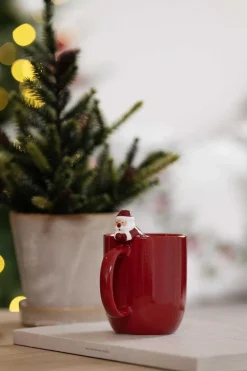 Kremmerhuset Kopp med nisse på kanten| Krus|Juleservering