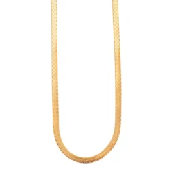 Kremmerhuset Kort kjede, snake chain, Gull| Halskjede