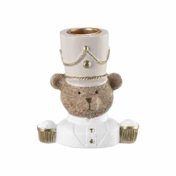 Kremmerhuset Kronelysestake Bjørn 9,5 cm| Lysestaker|Julelys Og Lysestaker