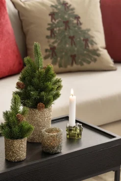 Kremmerhuset Kronelysestake Gave 4,5 cm grønn| Lysestaker|Julelys Og Lysestaker