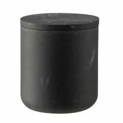 Kremmerhuset Krukke med lokk marmor sort| Baderomsartikler