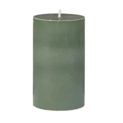Kremmerhuset Kubbelys 100% stearin 10cm mørk grønn| Kubbelys