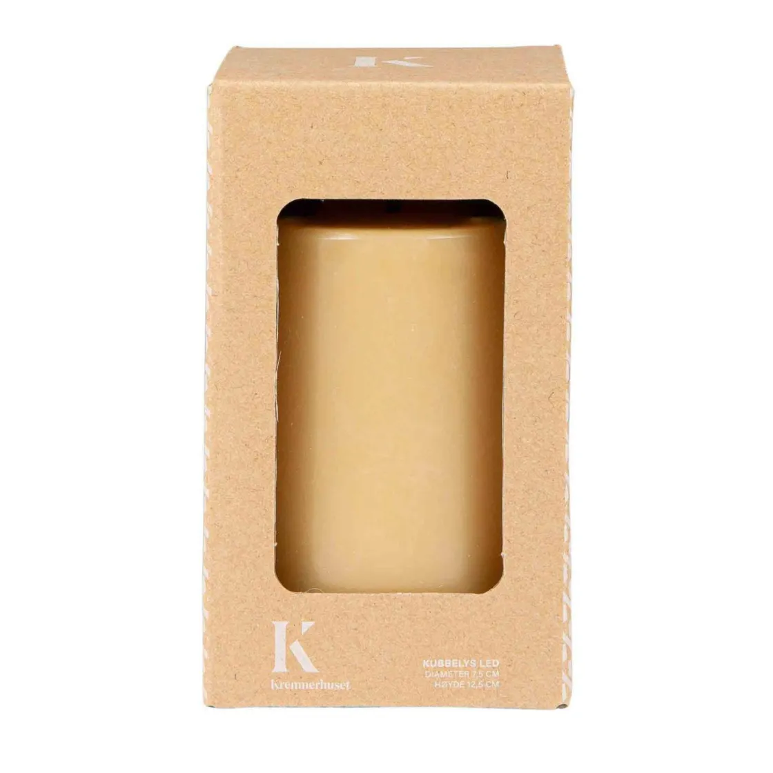 Kremmerhuset Kubbelys LED 12,5 cm karamell| Ledlys|Kubbelys