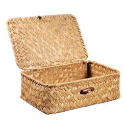 Kremmerhuset Kurv Tage med lokk liten| Oppbevaring Og Kurver|Baderomsartikler