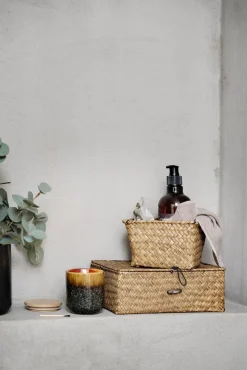 Kremmerhuset Kurv Tage med lokk stor| Oppbevaring Og Kurver|Baderomsartikler