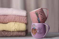 Kremmerhuset Lykketegning - Bestemor Krus 40 cl rosa| Krus