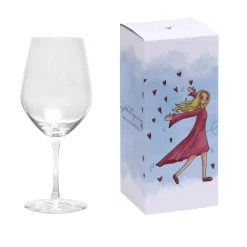 Kremmerhuset Lykketegning - Pust Livet er nå, Rødvinsglass 62 cl| Glass