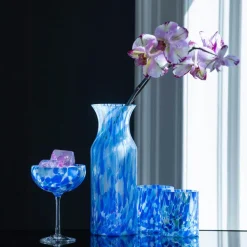 Kremmerhuset Magnor - Swirl Champagneglass, blå| Glass