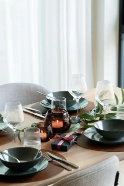 Kremmerhuset Middagstallerken Iben 26 cm grønn-blå| Servise