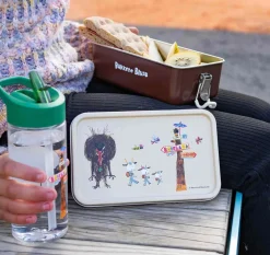 Kremmerhuset Modern House - Bukkene Bruse Lunsjboks 0,95 l, brun/hvit| Bokser