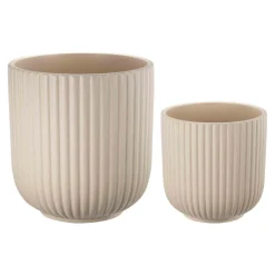 Kremmerhuset Potte Riley matt 20 cm, beige| Blomsterpotter Og Pidestaller