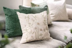 Kremmerhuset Putetrekk Chenille 48x48 cm grønn| Putetrekk