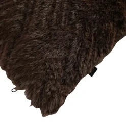 Kremmerhuset Putetrekk Faux fur grafisk 48x48cm brun| Putetrekk|Juletekstil