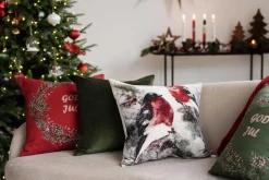 Kremmerhuset Putetrekk God Jul krans 48x48 cm| Putetrekk|Juletekstil