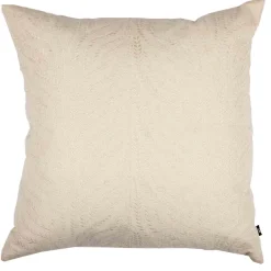 Kremmerhuset Putetrekk Gren brodert 48x48cm offwhite| Putetrekk