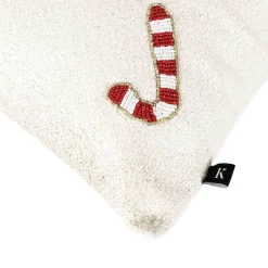 Kremmerhuset Putetrekk perler Candycane 48x48cm| Putetrekk|Juleputer