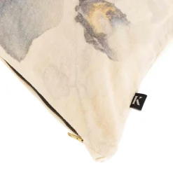 Kremmerhuset Putetrekk Velur Blå blomst 48x48 cm| Putetrekk