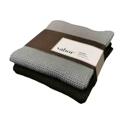 Kremmerhuset Sabor - Home Kjøkkenkluter 2-pk svart| Annen Tekstil|Kjøkkentekstil