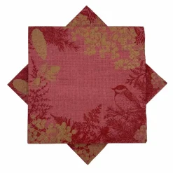 Kremmerhuset Serviett jul natur rød| Servietter|Juleservietter