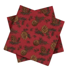 Kremmerhuset Serviett Kongle Rød| Servietter|Juleservietter