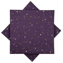 Kremmerhuset Serviett Småhjerter lilla| Servietter|Juleservietter