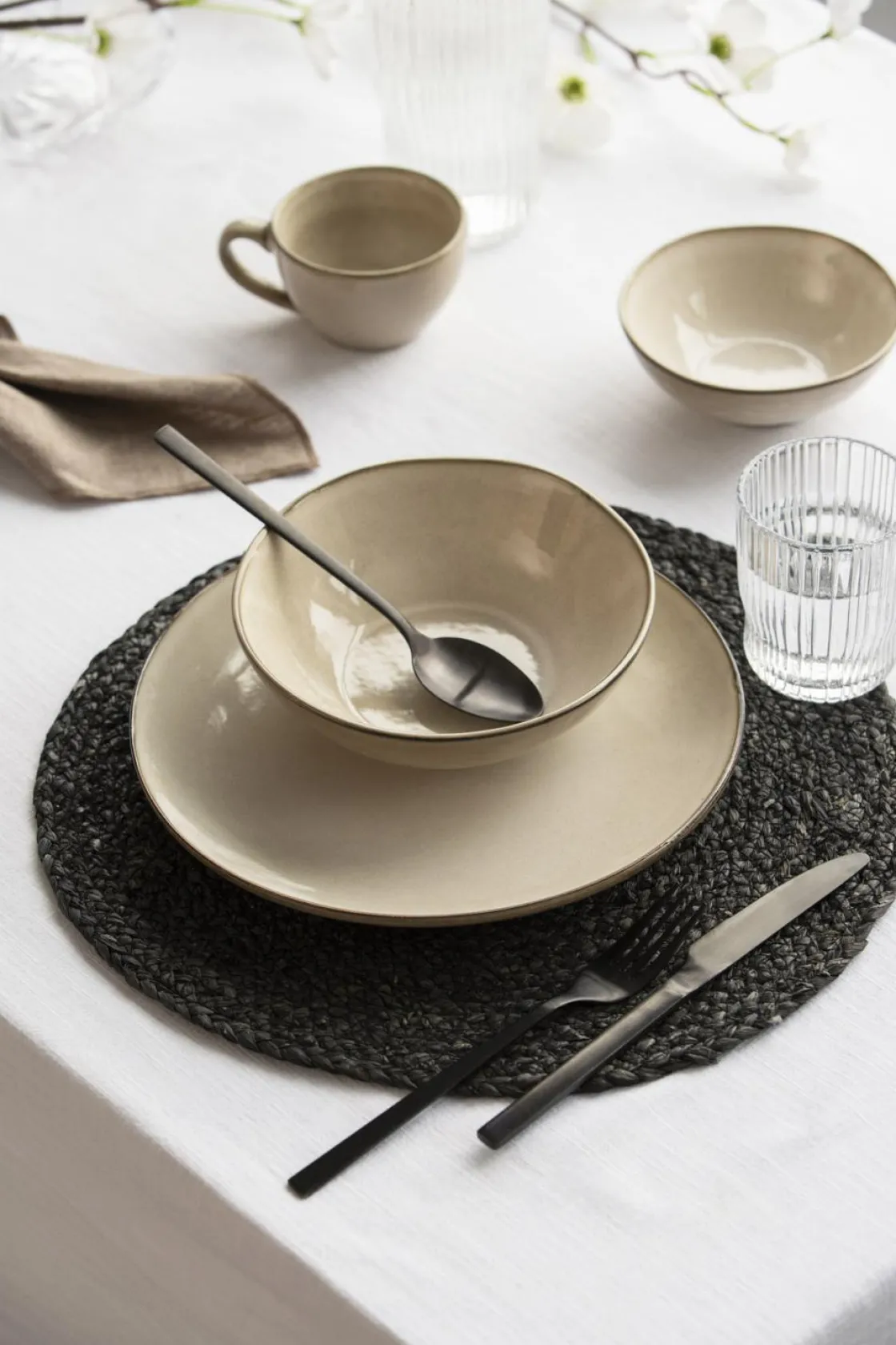 Kremmerhuset Skål Iben 18cm beige| Skåler|Servise