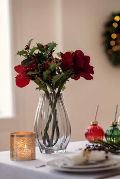 Kremmerhuset Stilkblomst Amaryllis rød| Kunstige Blomster|Juletrær Og Julegrønt