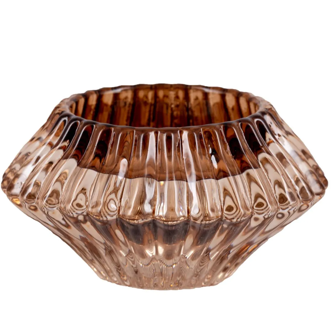 Kremmerhuset Telysestake rille kombi brun| Lysestaker