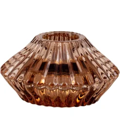 Kremmerhuset Telysestake rille kombi brun| Lysestaker