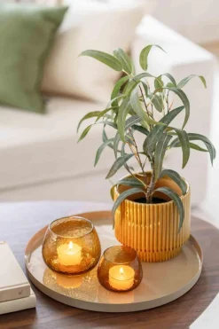 Kremmerhuset Telysholder Glimre 7,5cm brun| Lykter|Lysestaker